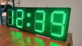 15-inch 4-digit GPS wall clock — photograph 2