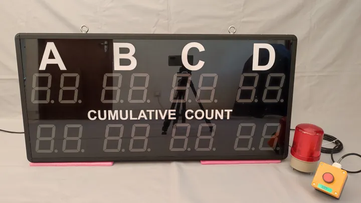 Scrap grader controller – overhead display