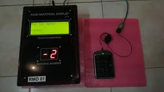 Large raw material request display – LoRa RF — photograph 1