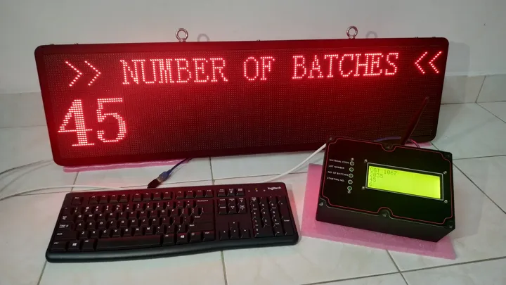 Wireless production data display – LoRa RF